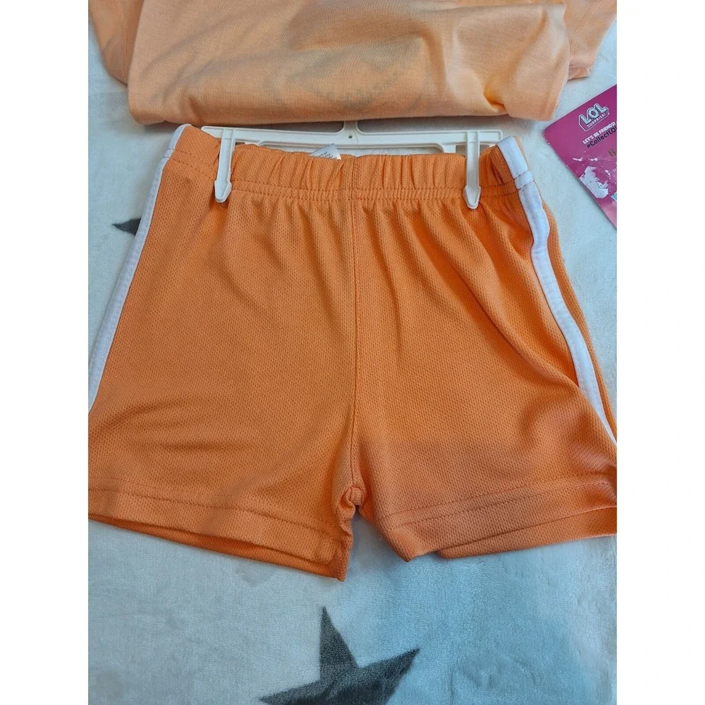 L.O.L. Surprise! 2 pc. Short & T-Shirt Set Size 3T Funtastic! Orange New - Picture 6 of 9